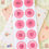 Thumbnail: cherry pink fancy lace round deco stickers
