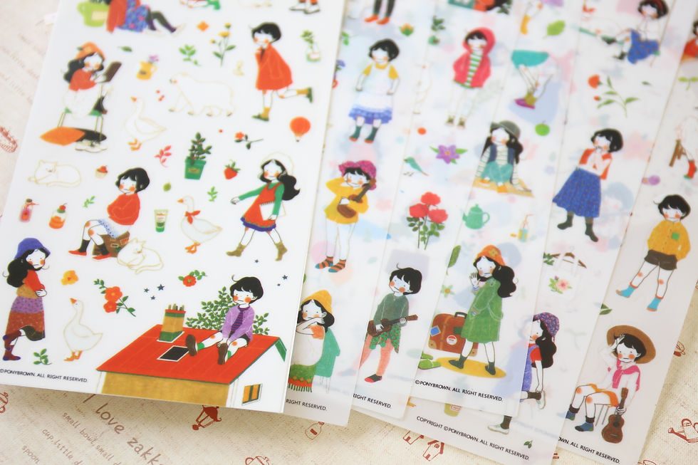 Thumbnail: pony brown heeda girl cartoon stickers ver 02