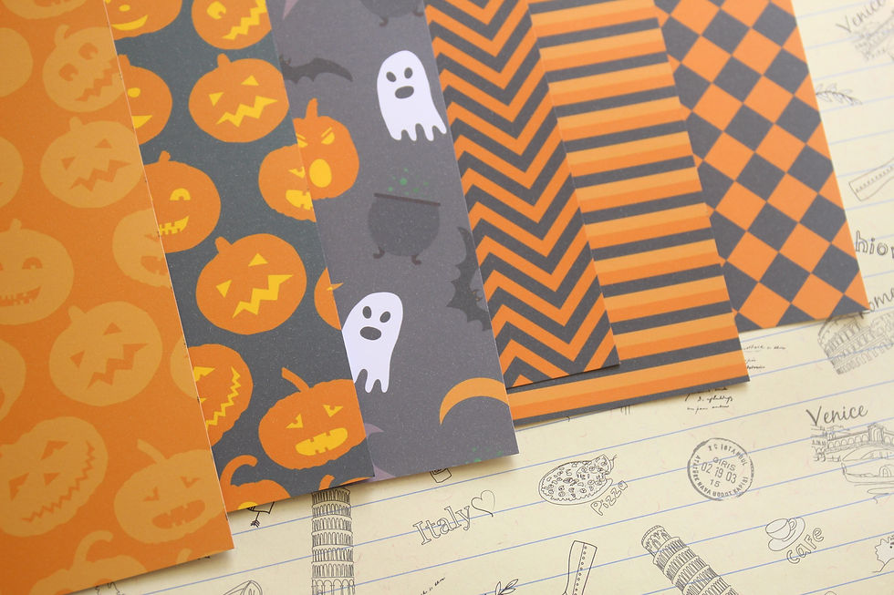 Thumbnail: halloween patterns mix printed card stock