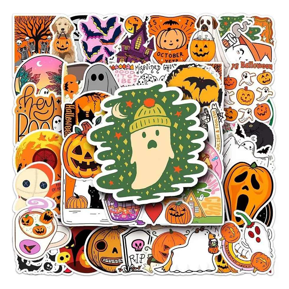 Thumbnail: cute halloween large cartoon stickers