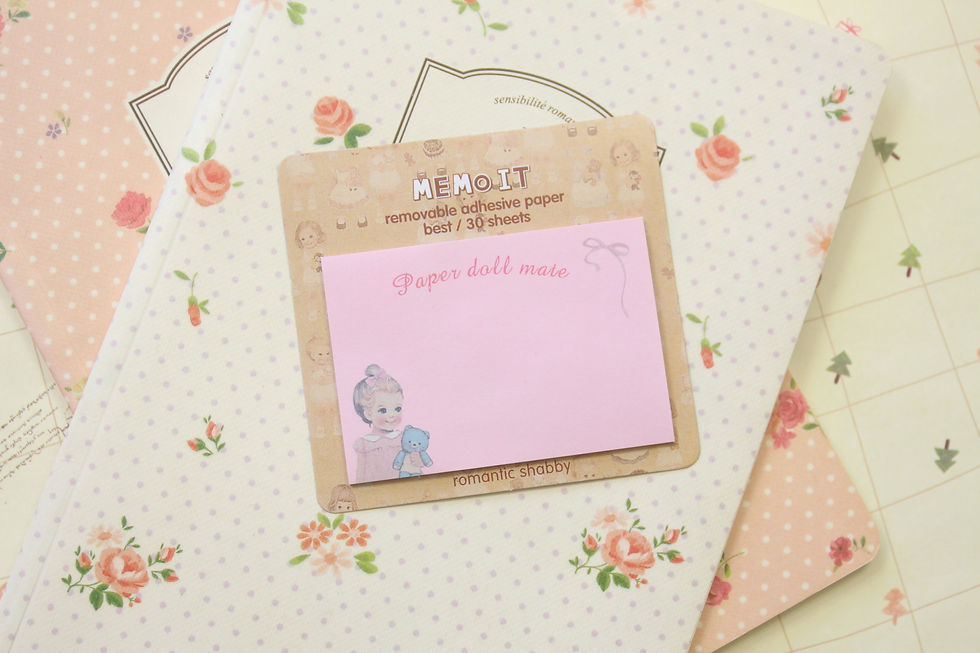 Thumbnail: paperdoll mate memo it cartoon sticky notes
