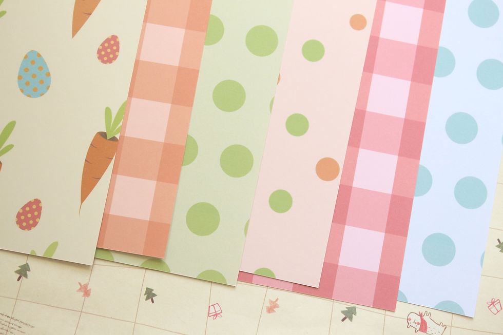 Thumbnail: set 05 easter patterns mix printed card stock