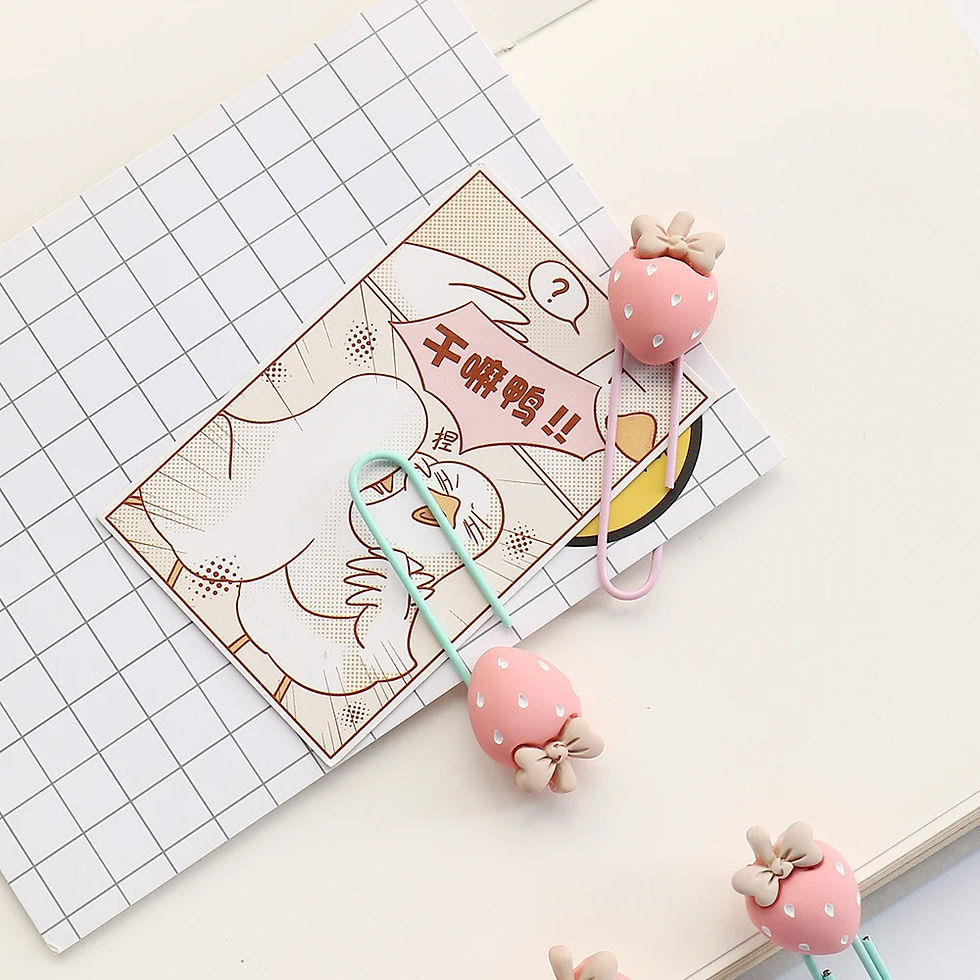 Thumbnail: strawberry paper clips