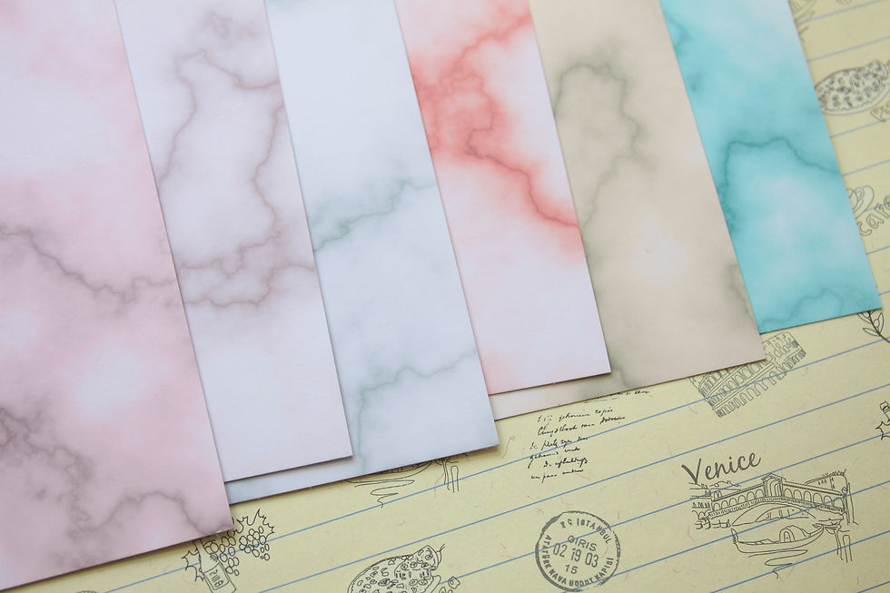 Thumbnail: set 01 marble colour mix printed card stock