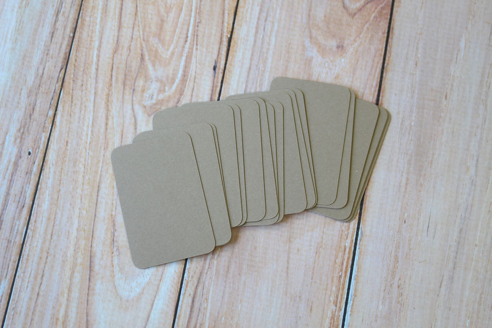 walnut brown vintage series blank business cards