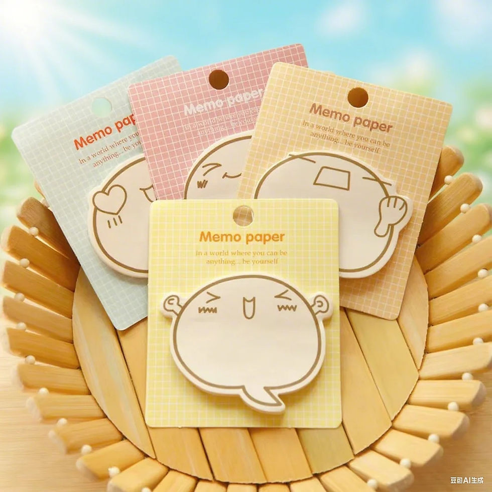 Thumbnail: memo paper cartoon faces sticky notes