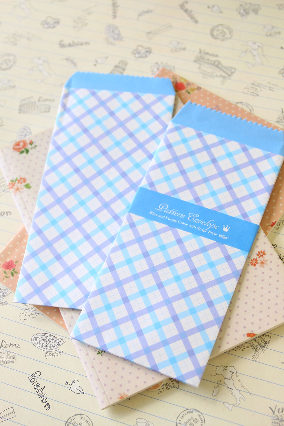 Thumbnail: lilac sweet pattern tall envelopes