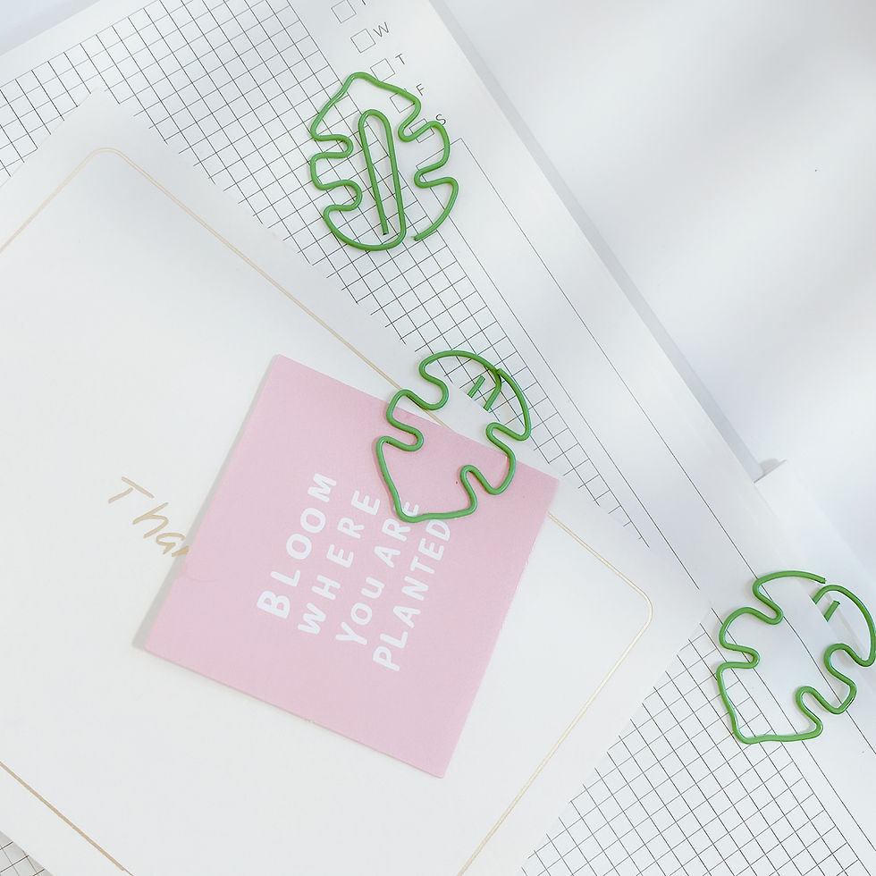 Thumbnail: leaf paper clips