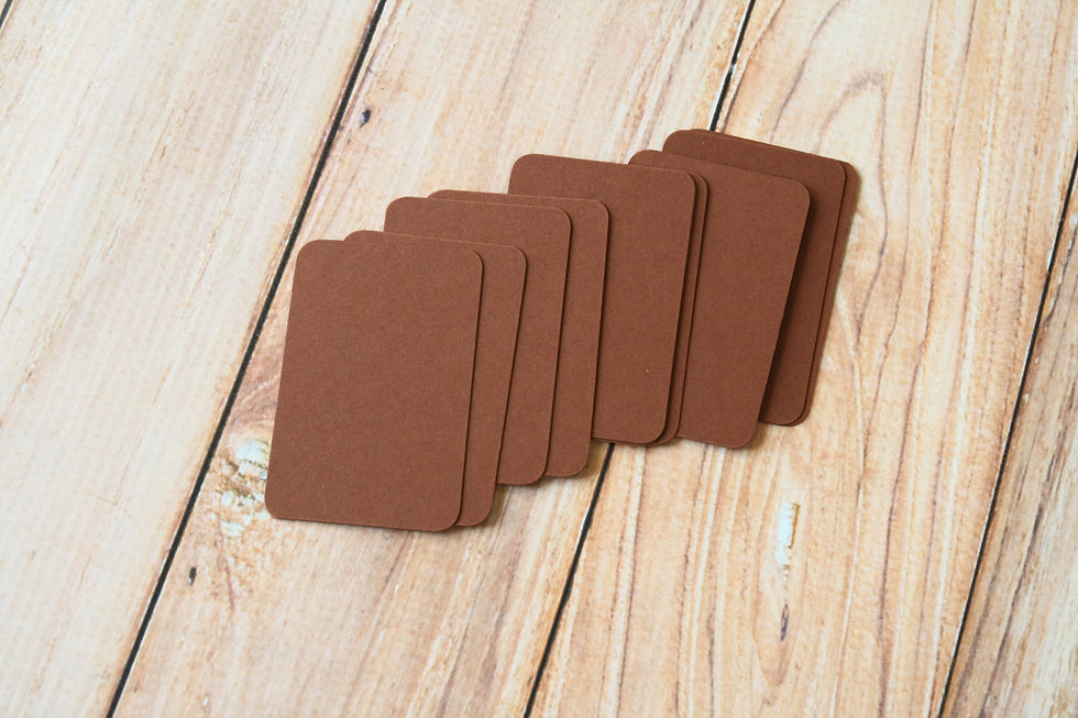 tuscan brown colorset blank business cards