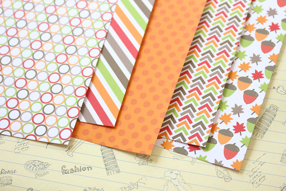 Thumbnail: set 02 fall mix printed card stock