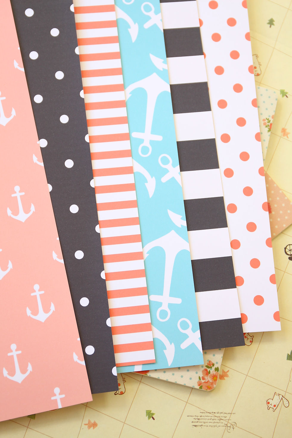Thumbnail: set 02 coastal anchors mix printed card stock