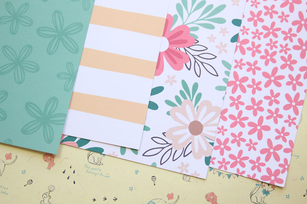 Thumbnail: set 01 easter meadow mix printed card stock