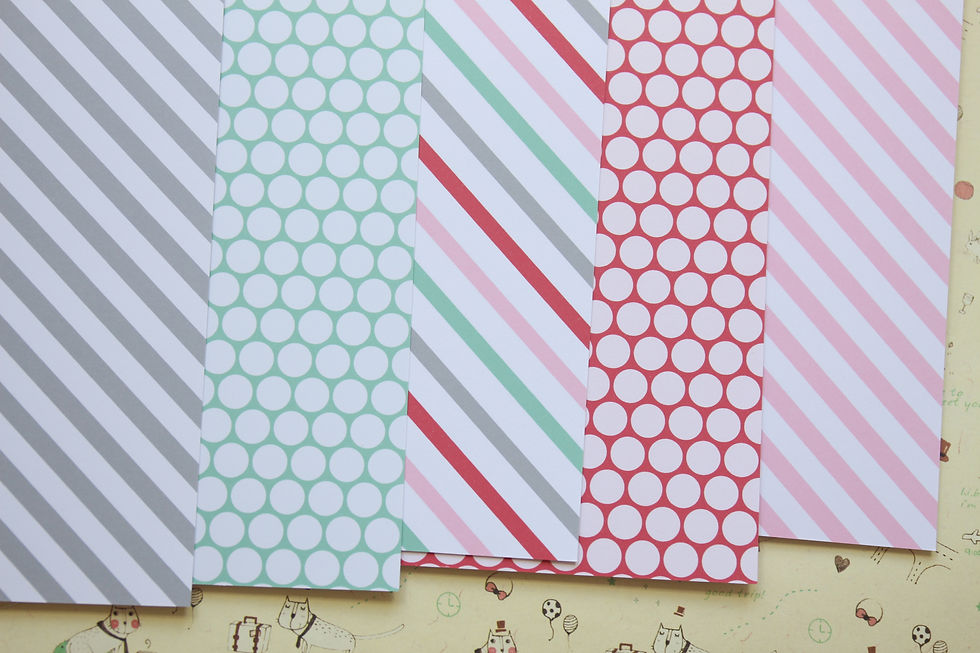 set 02 pompoms red mix printed card stock