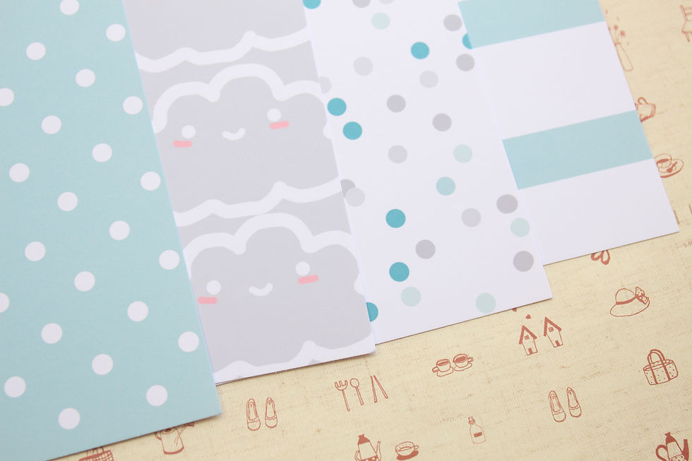 Thumbnail: set 01 cloud baby mix printed card stock