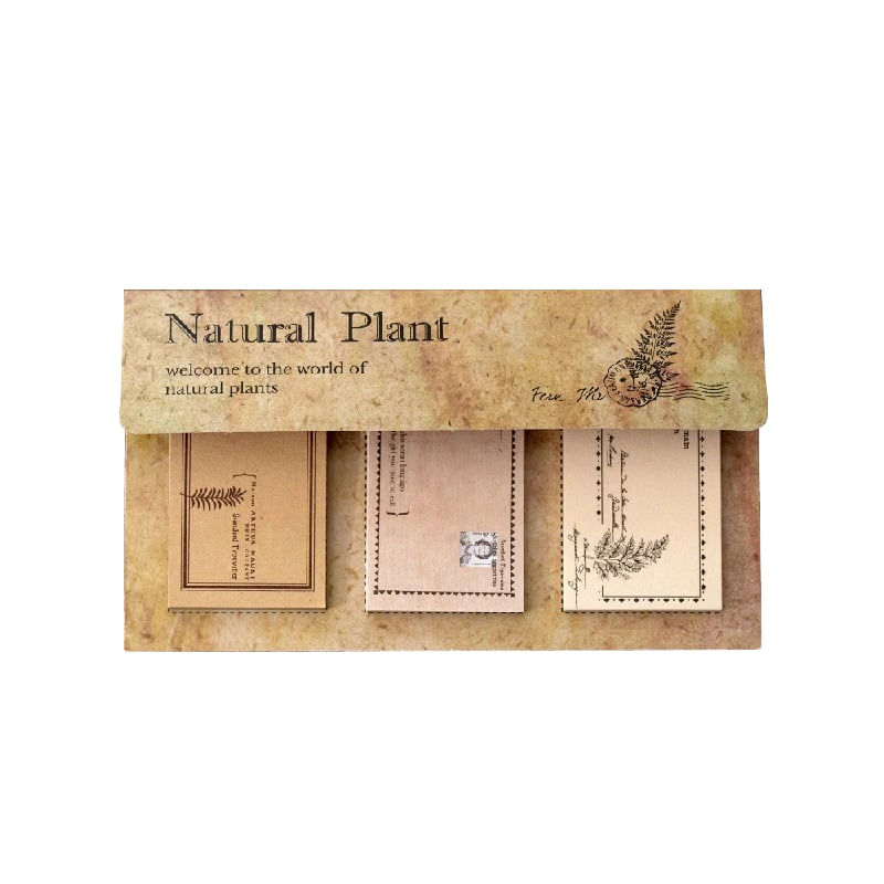 Thumbnail: natural plant deco sticky notes tabs