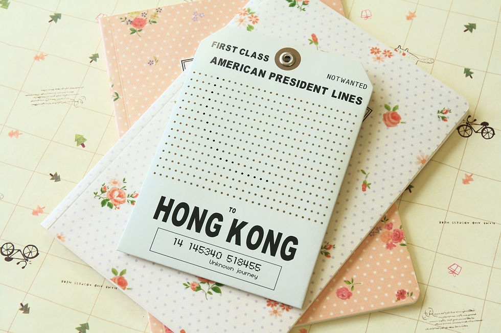 Thumbnail: cross stitch message gift luggage tags
