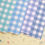 Thumbnail: set 05 colorful gingham mix printed card stock