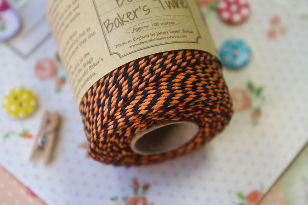 Thumbnail: black orange - halloween everlasto two tone bakers twine