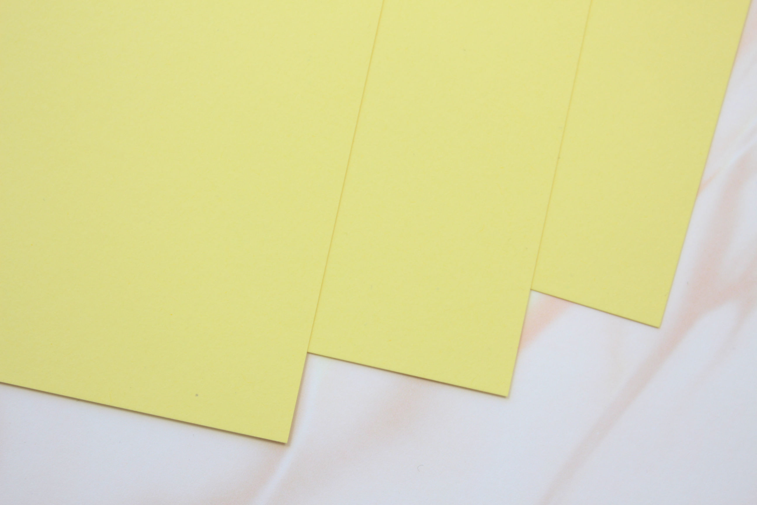 pale yellow matte colour card stock