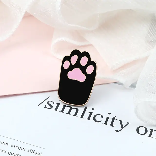 Thumbnail: cats paws enamel pin badge