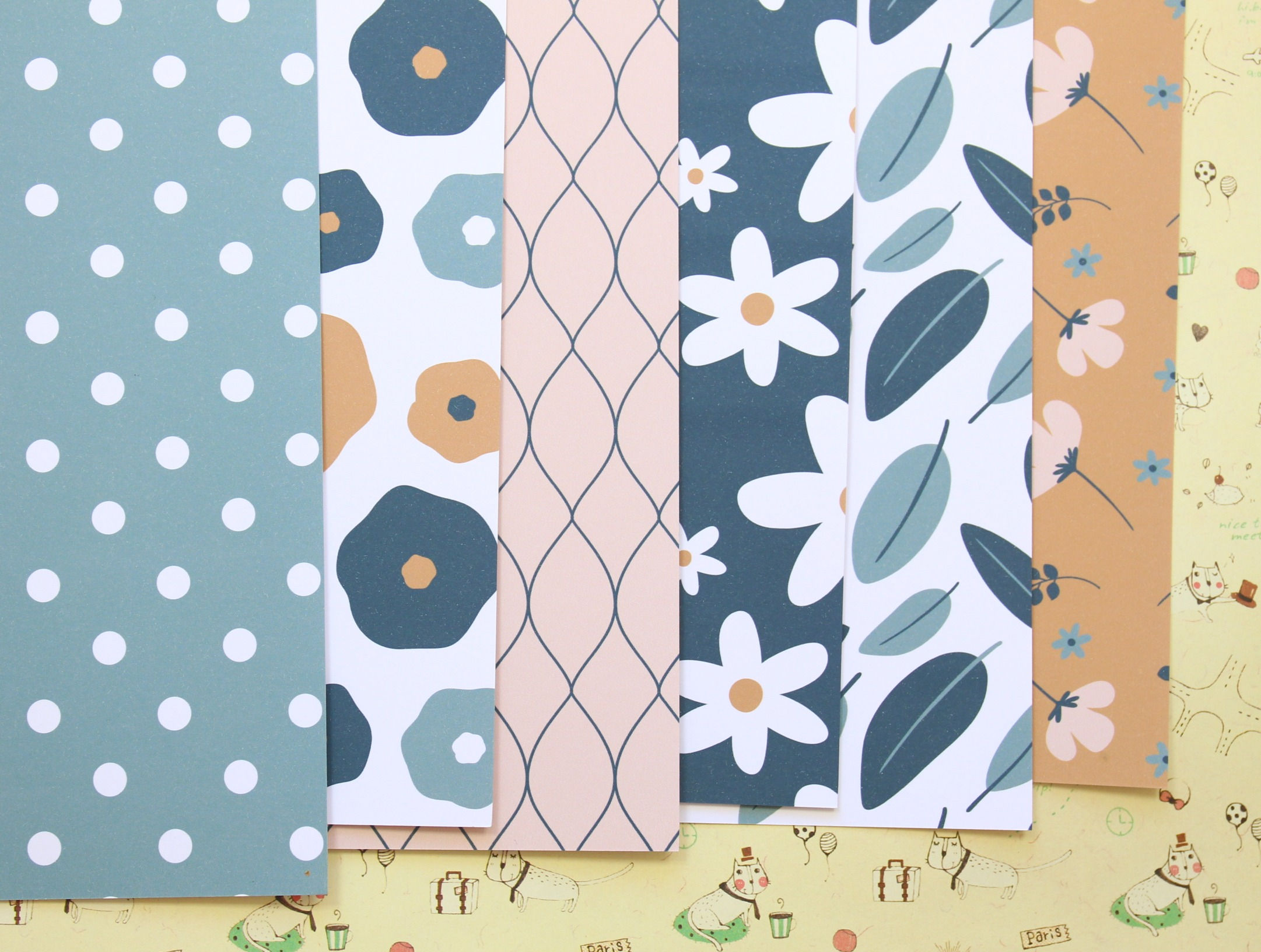 set 01 hello spring printed card stock