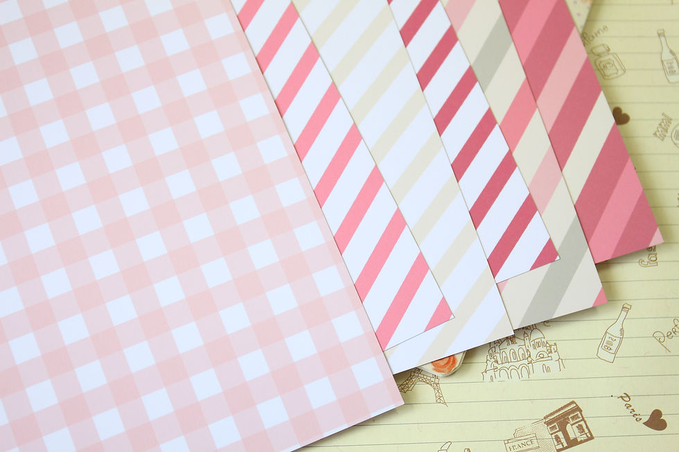 Thumbnail: set 03 retro pink mix printed card stock
