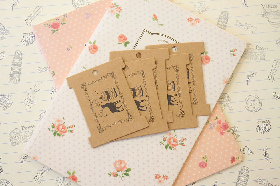 Thumbnail: reindeer kraft card spool bobbins