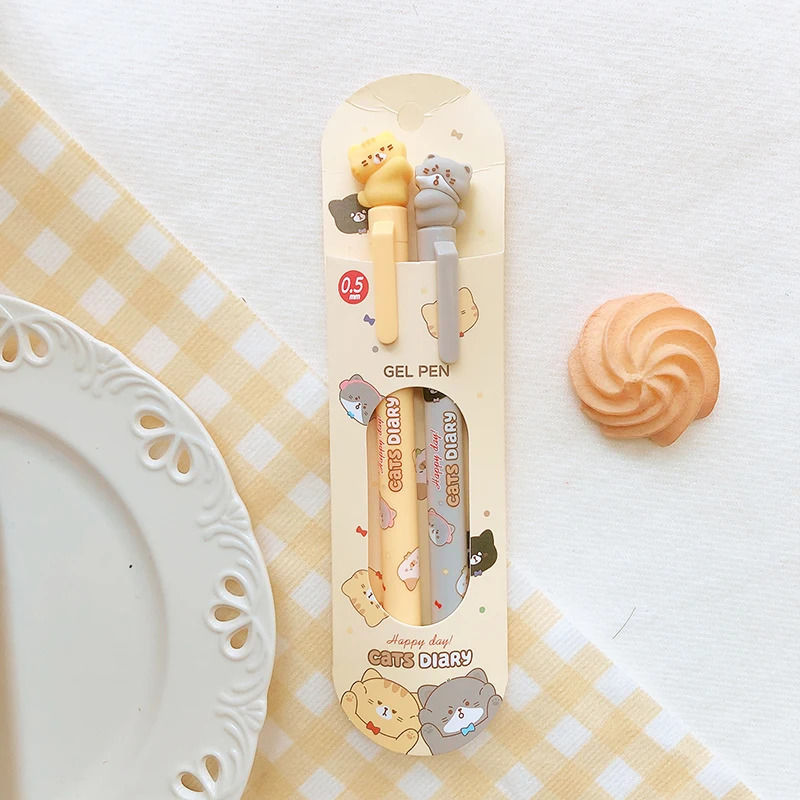 Thumbnail: cats diary clicker pens 2pc set