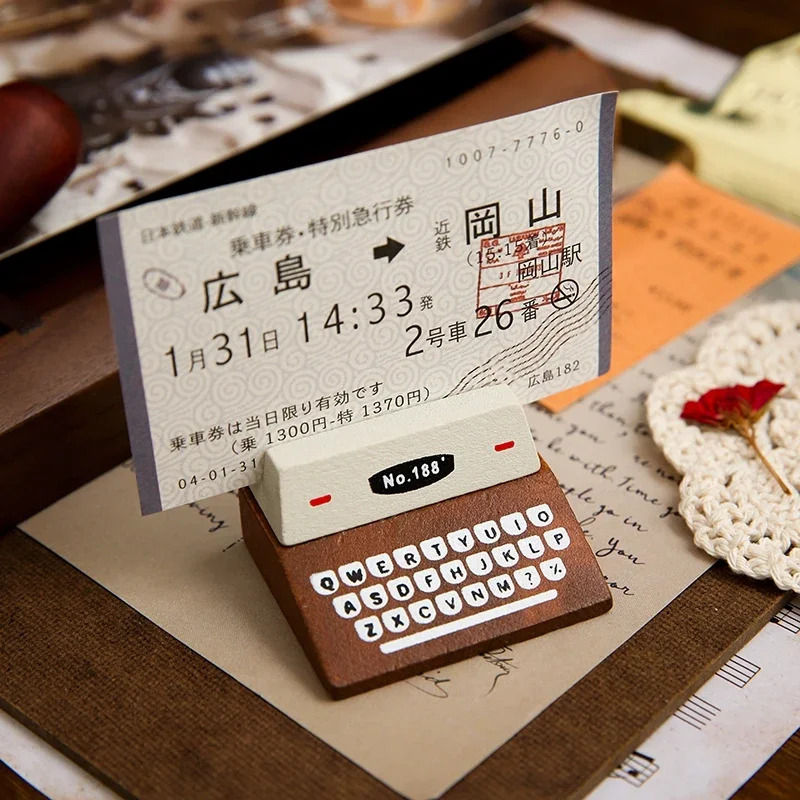 Thumbnail: poulain mini typewriter note holder