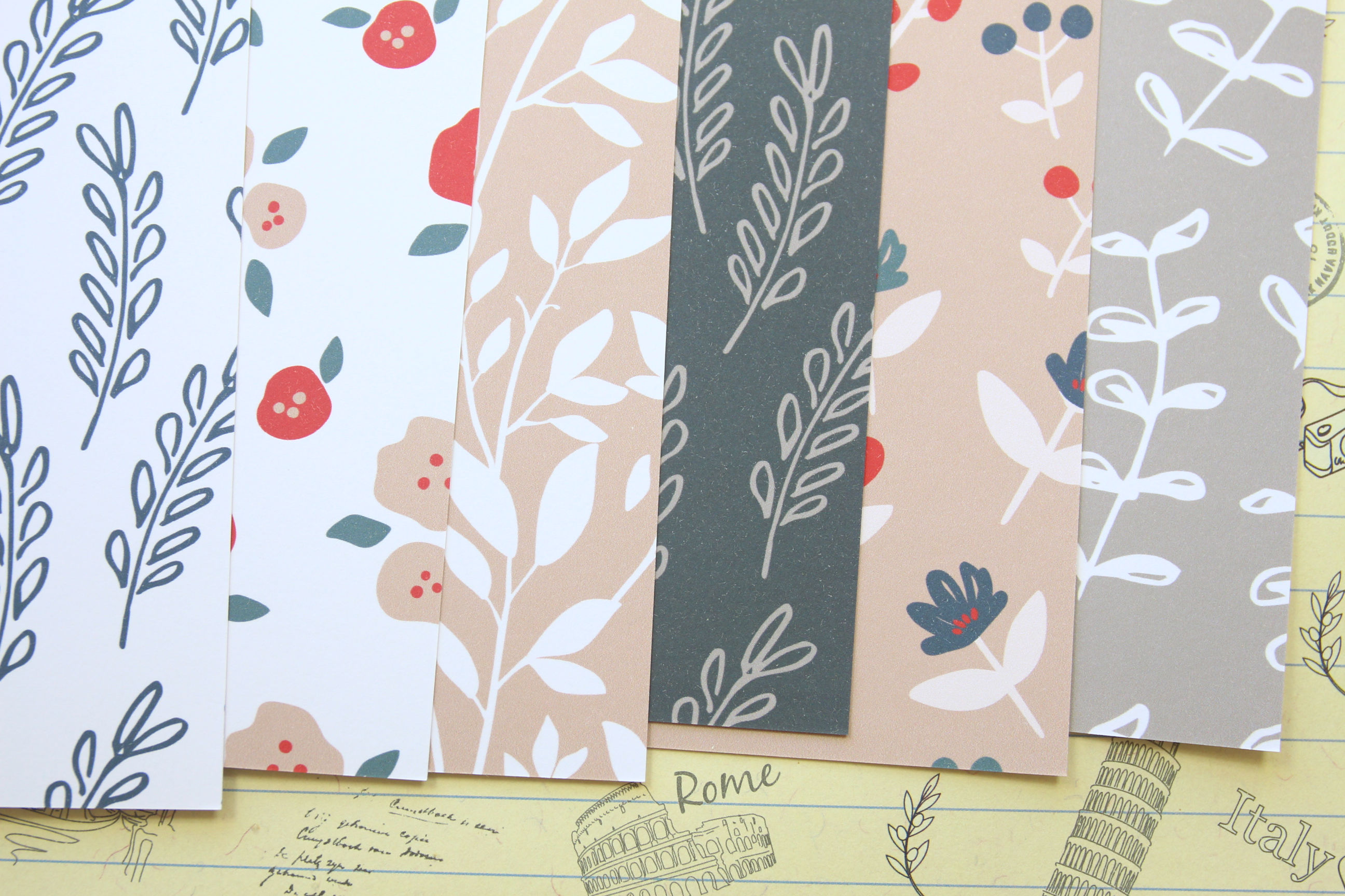 set 01 farmhouse mix printed card stock