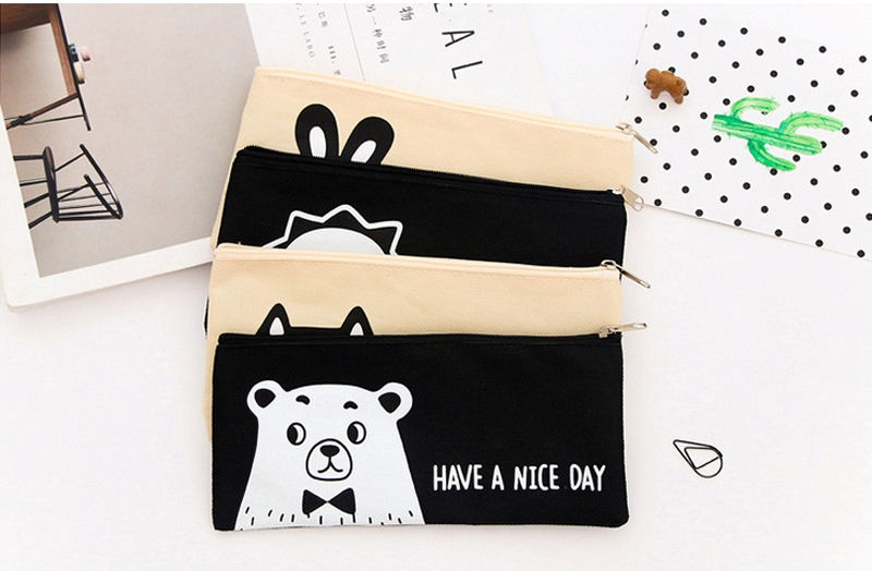 Thumbnail: have a nice day cartoon animal pen bag