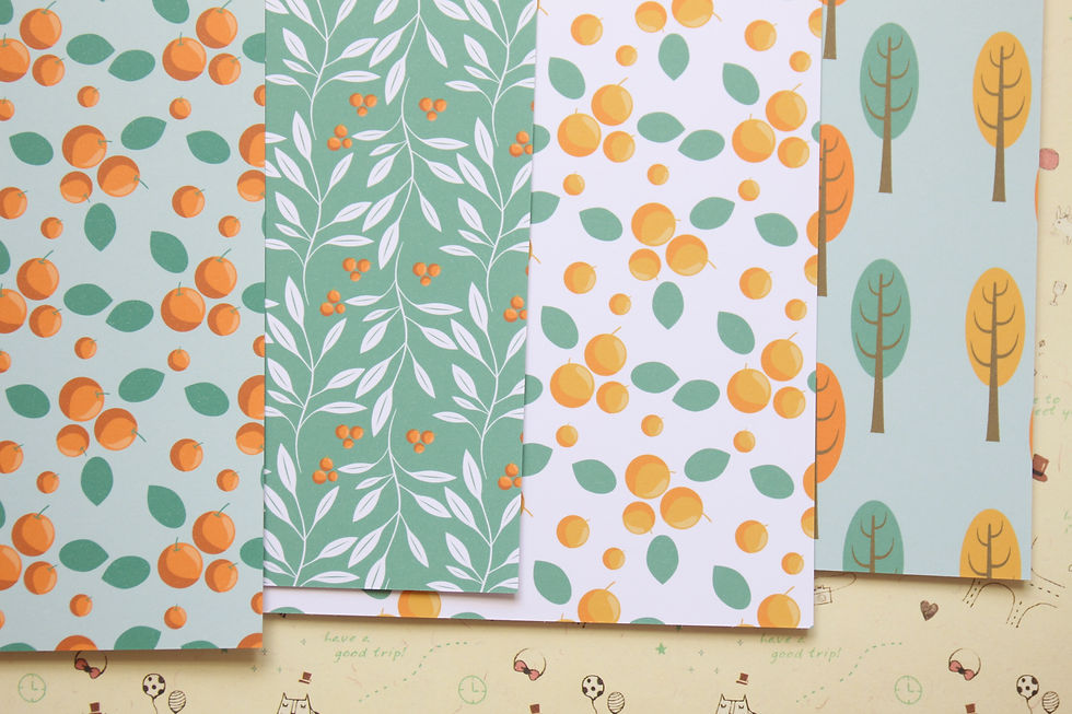 set 01 autumn chill mix printed card stock