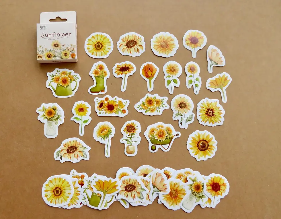 Thumbnail: sunflower etari life cartoon stickers