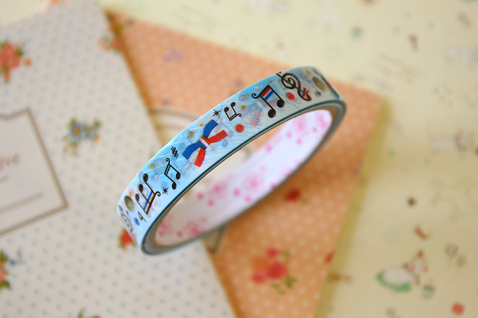 music notes medium pattern deco tape