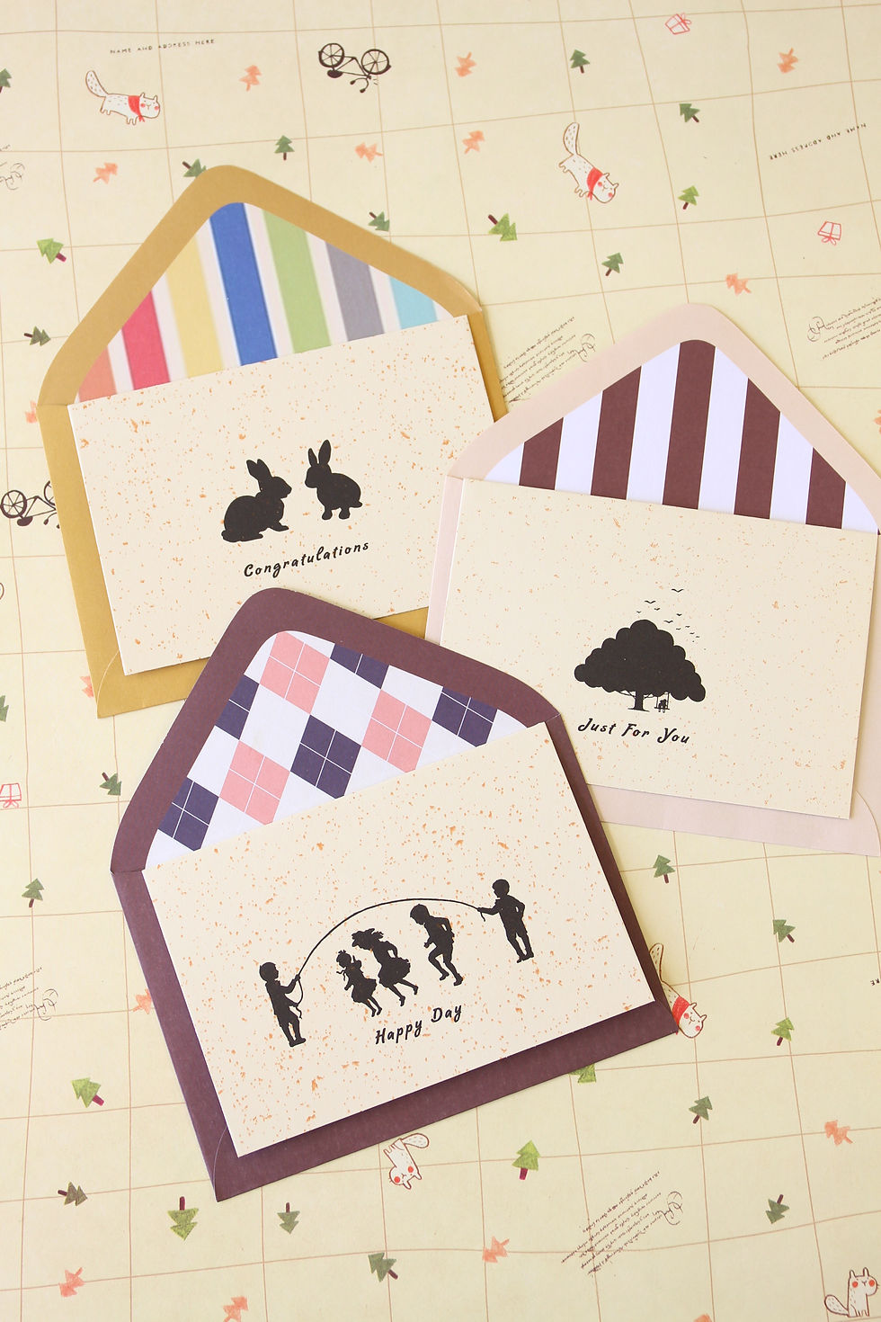 Thumbnail: creative blessings cartoon greeting cards set 02