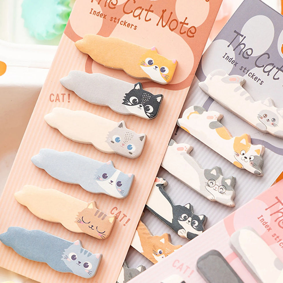 Thumbnail: the cat note index stickers sticky notes