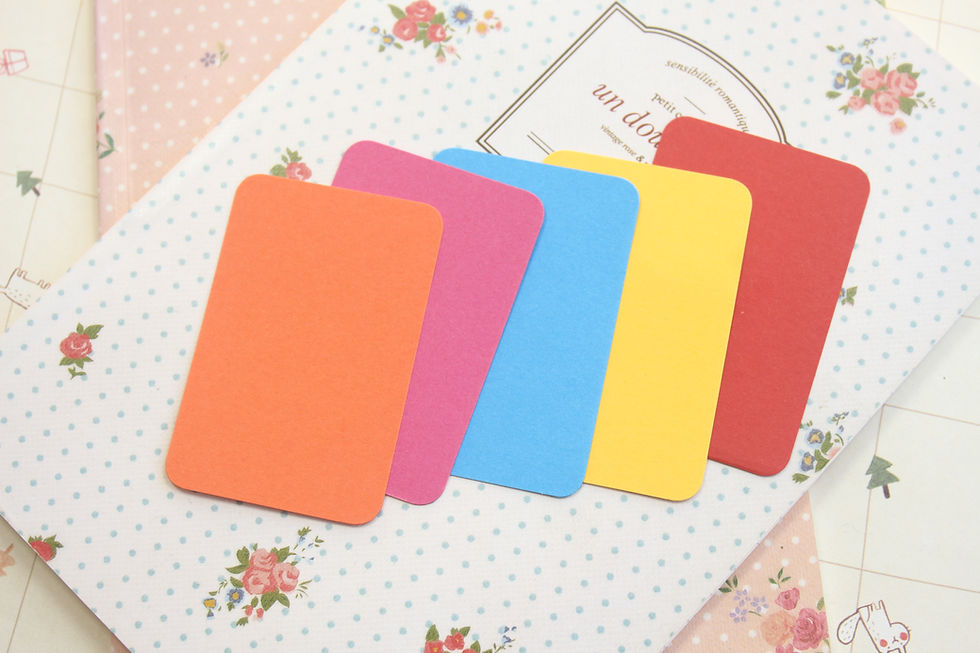Thumbnail: flowers mix craft style colour business cards
