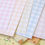 Thumbnail: set 02 pastel gingham mix printed card stock