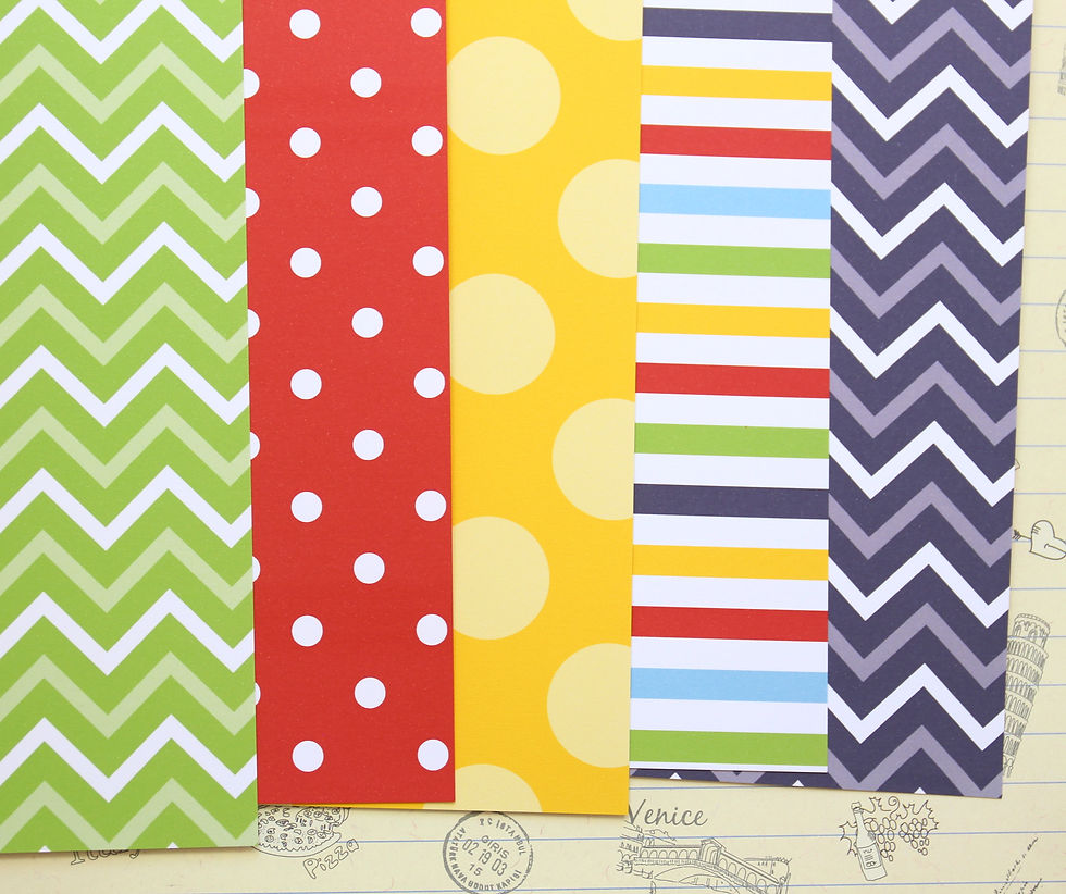 set 01 colorful party mix printed card stock