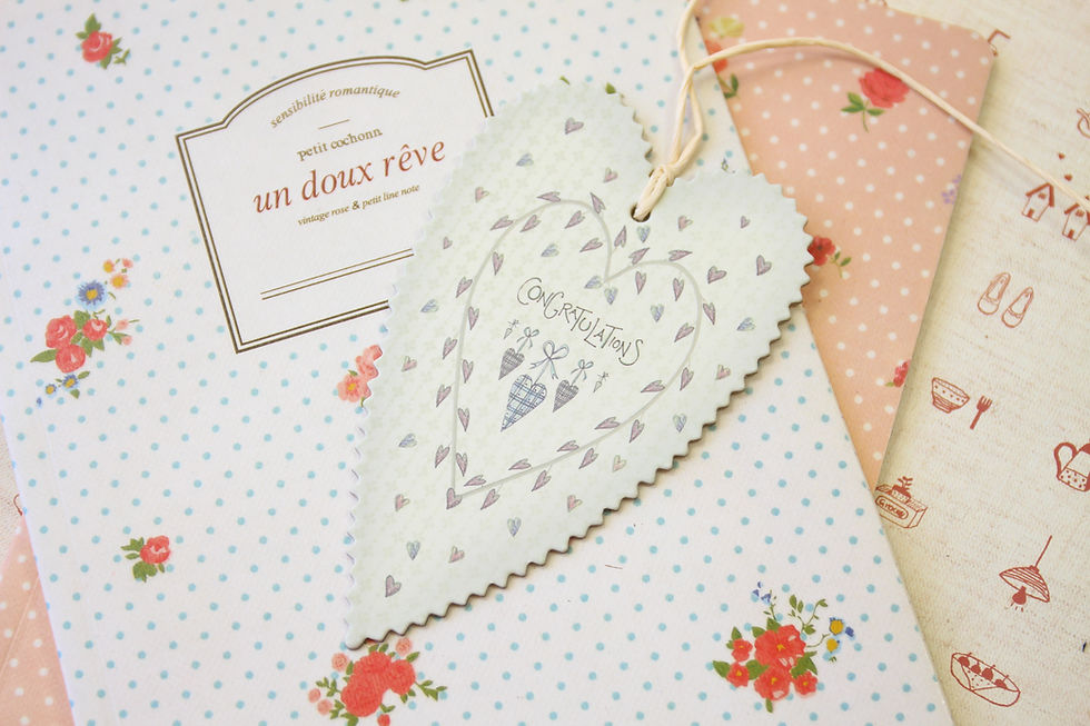Thumbnail: east of india large pinted heart gift tags