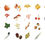 Thumbnail: falling leaves mo-card cartoon shapes stickers