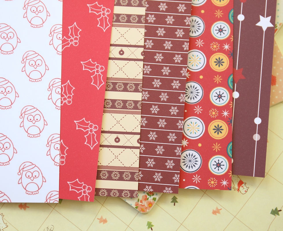 set 03 christmas mix cartoon printed card stock