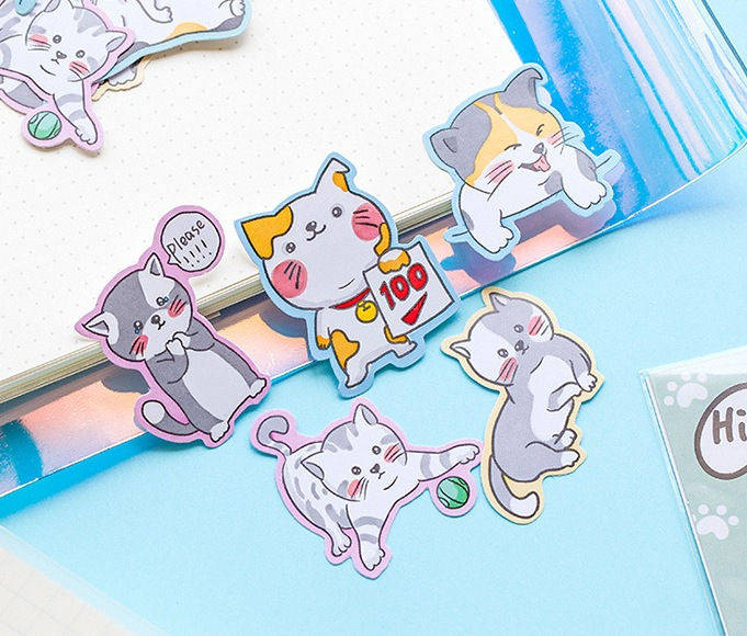 Thumbnail: nekoni cartoon animals sticker flakes