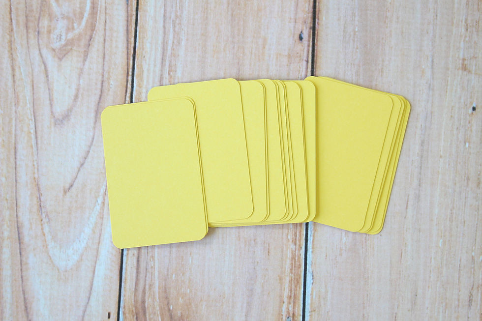Thumbnail: citron yellow vintage series blank business cards
