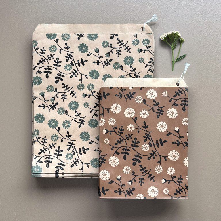 Thumbnail: east of india floral small paper bags