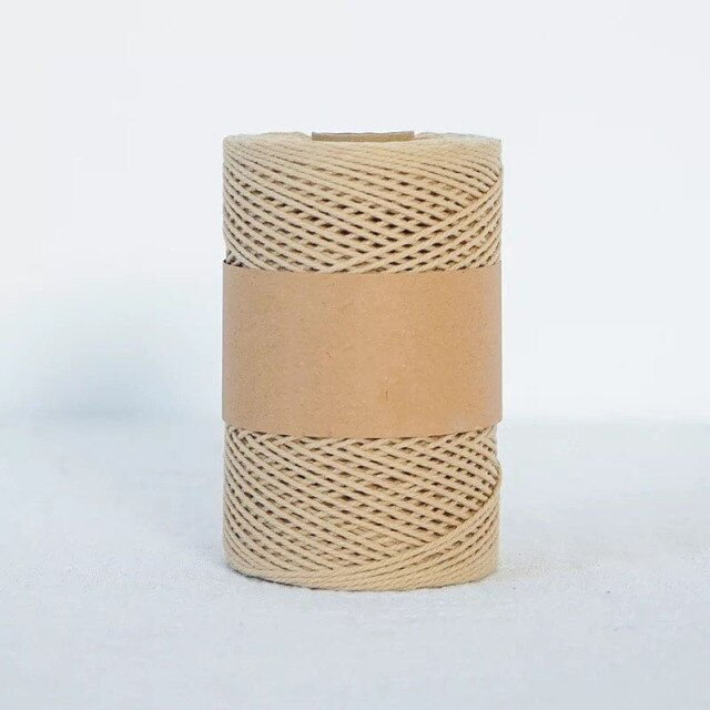 milk coffee weijie cotton macrame cord twine 200m