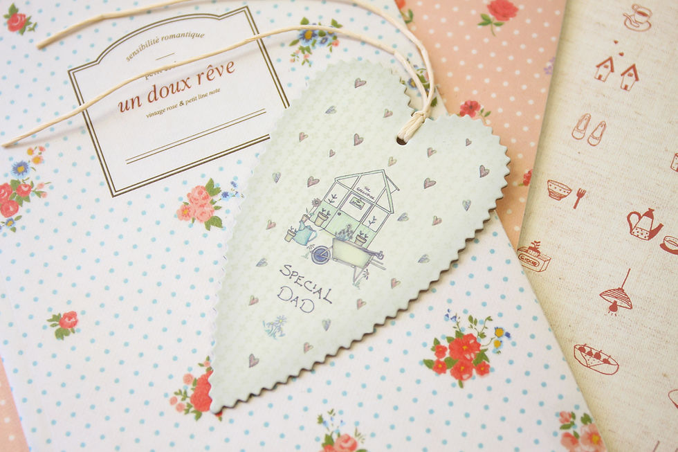 Thumbnail: east of india large pinted heart gift tags