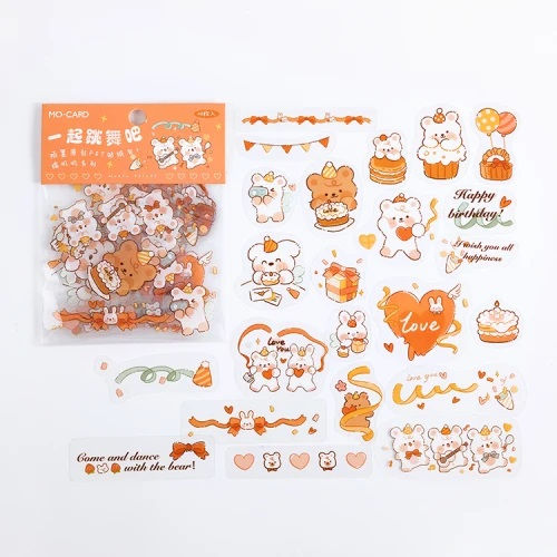 Thumbnail: mo-card little pets cartoon animals sticker flakes