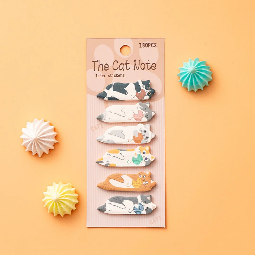 Thumbnail: the cat note index stickers sticky notes