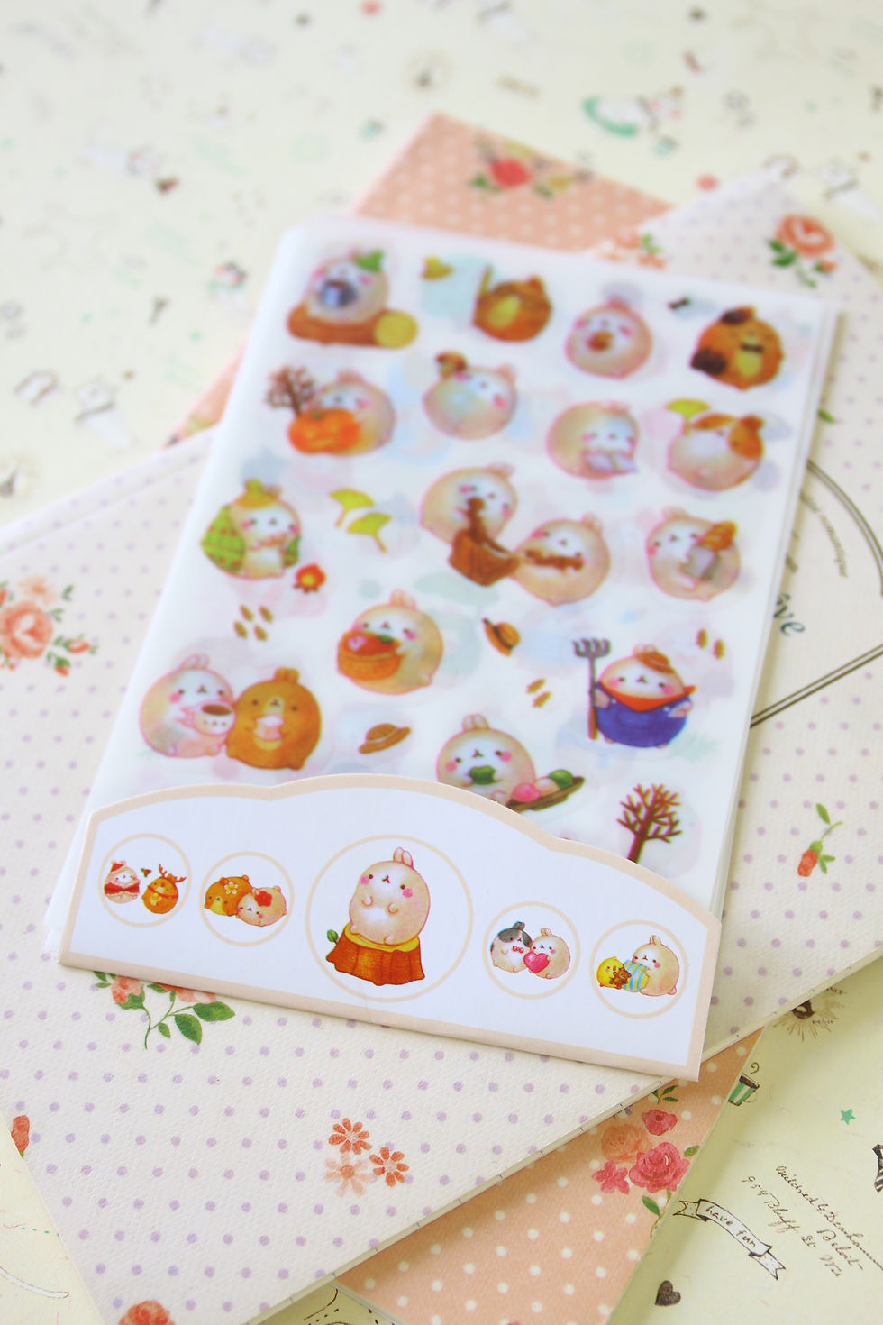 Thumbnail: ver 04 molang potato rabbit cartoon stickers set
